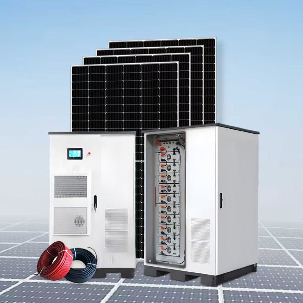 Commercial Industrial 215kwh 100KW All in One System Hybrid Energy Storage Cabinet with PV Inverter Lifepo4 Battery Solar Panel