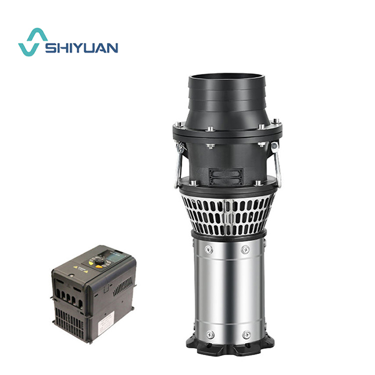 SHIYUAN High Quality Dc 380V 4Kw 5Hp Ac Dc Solar Brushless Type Solar Submersible Water Pump Well Pumps for Irrigation on Sale