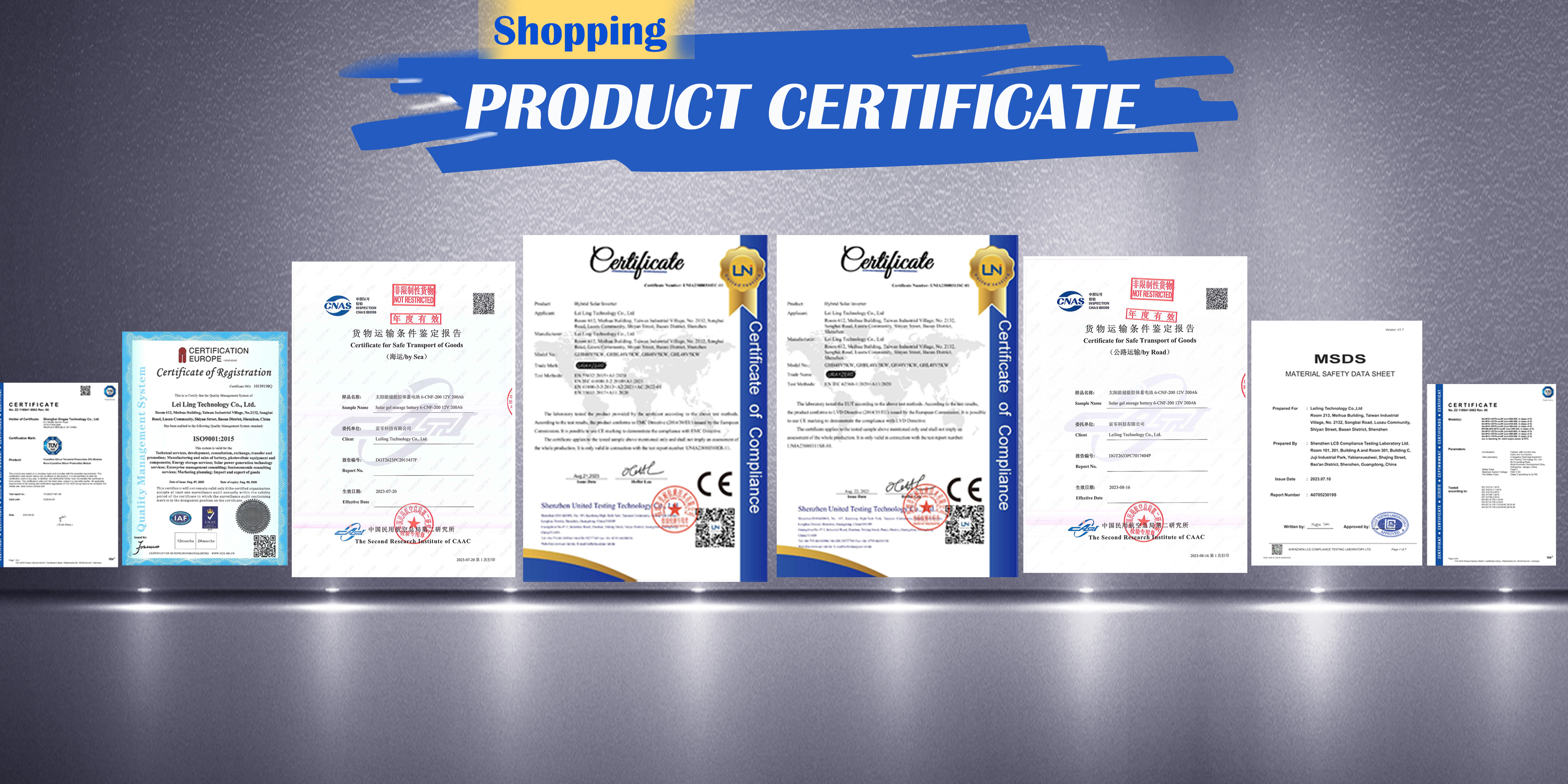 Certificates