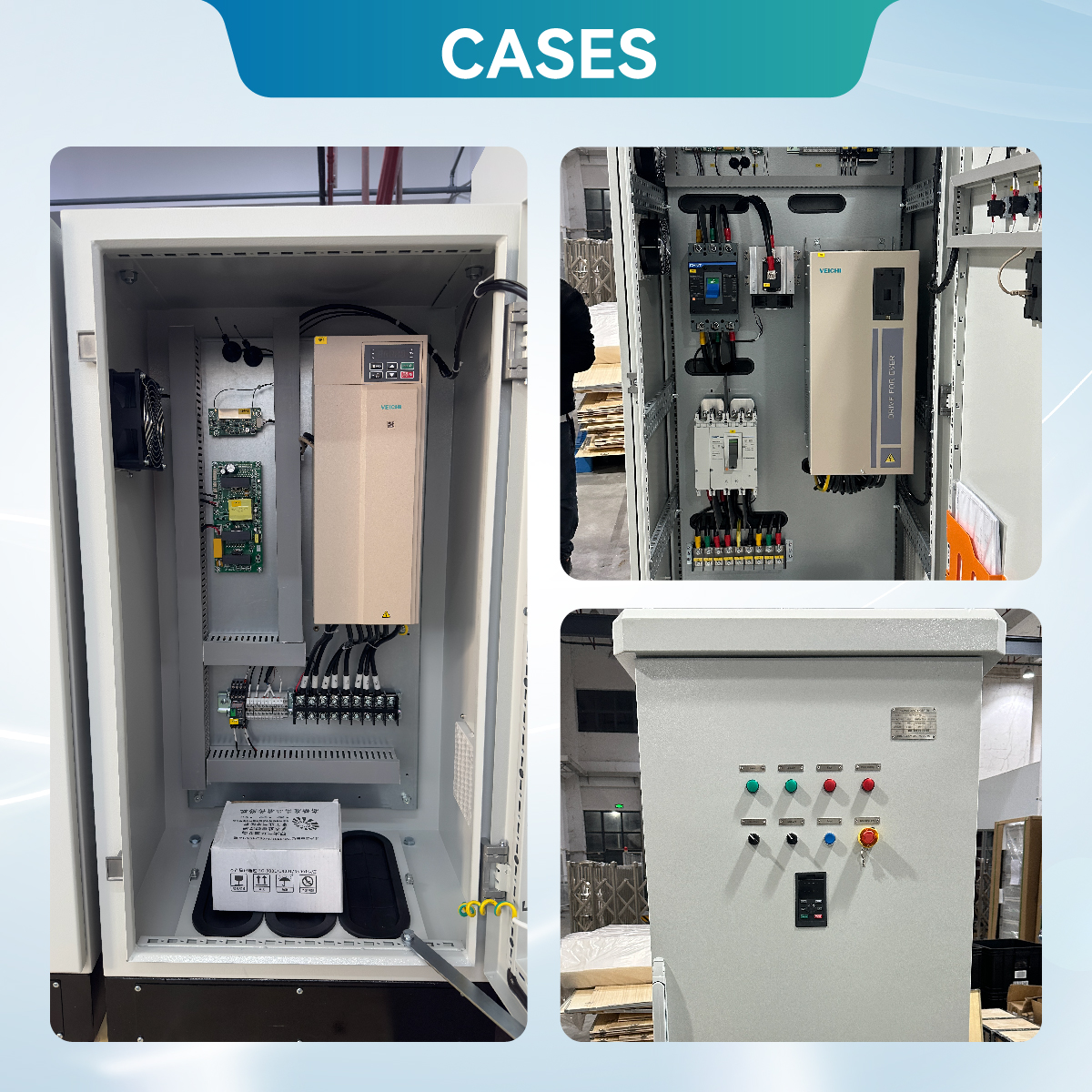 VEICHI SI23 Control Cabinet with Solar Pump Controller for Outdoor Solar Irrigation System Welcomed in Middle East and Africa