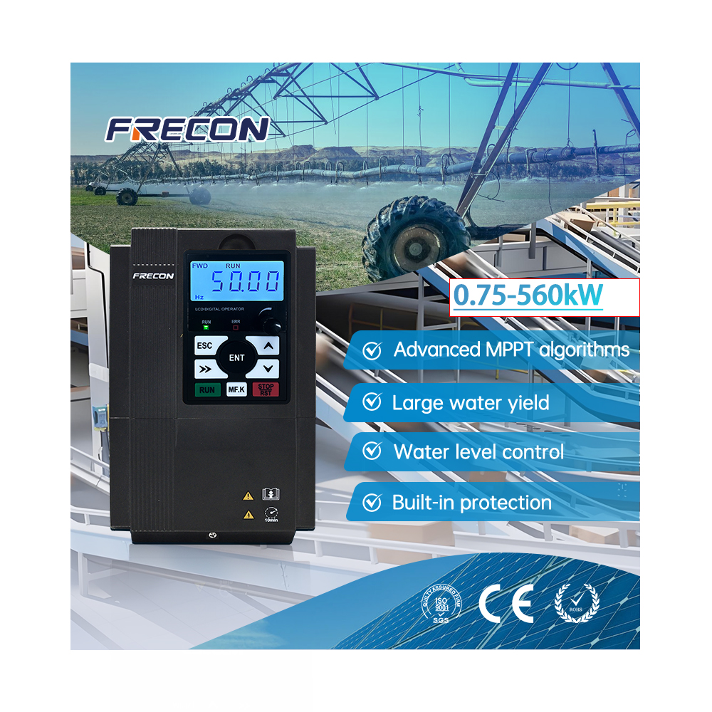 220V/380V 1.5kw-37kw Single Phase Three-phase Fan Cooling Solar Water Pump Three-phase Solar Water Pump Inverter for Wholesale
