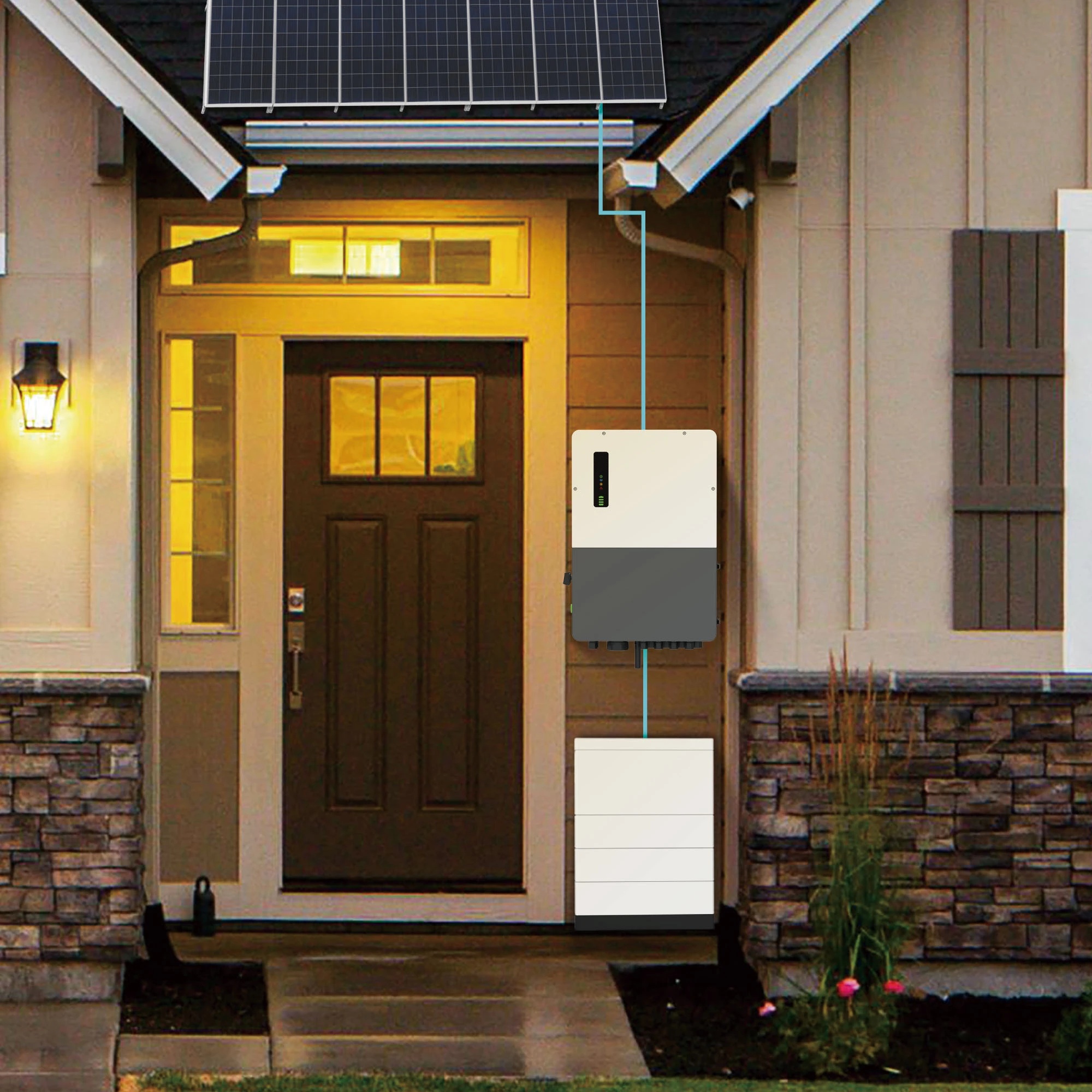 8KW10KW12KW15KW 18KW20KW24KW Three Phase Low Voltage 2MPPTs Hybrid Inverter IP66