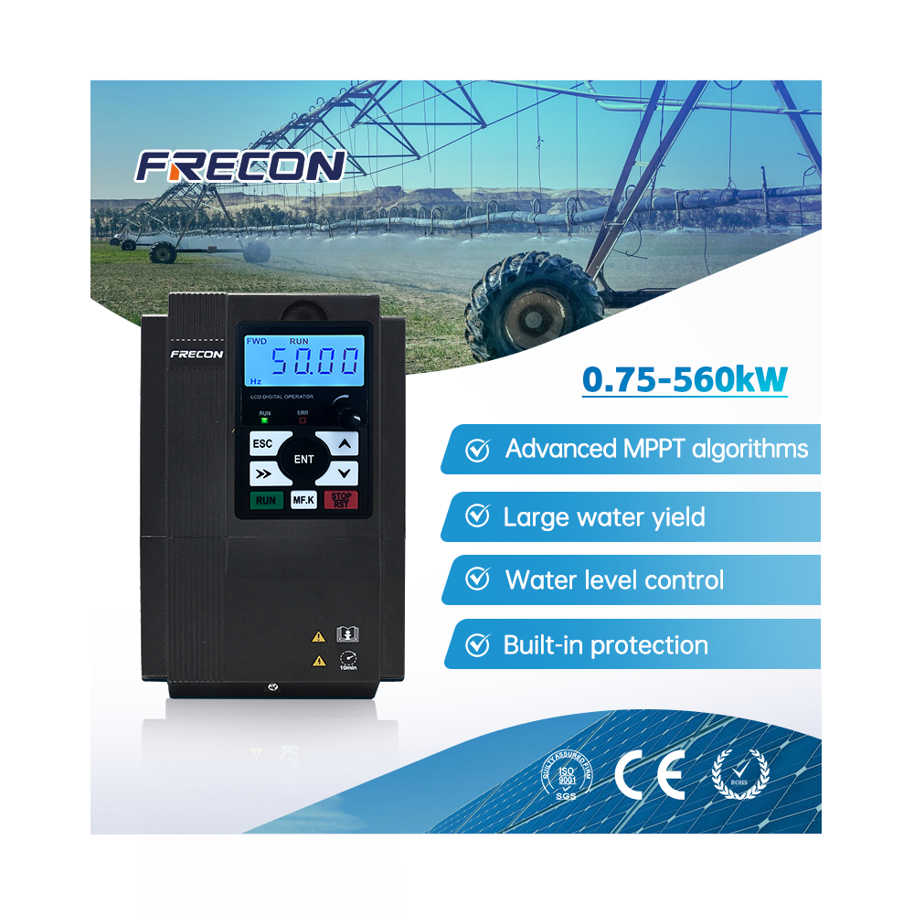 7.5KW Three Phase DC AC Input to AC Output MPPT Controller Solar Pump Inverter for Submersible Pump
