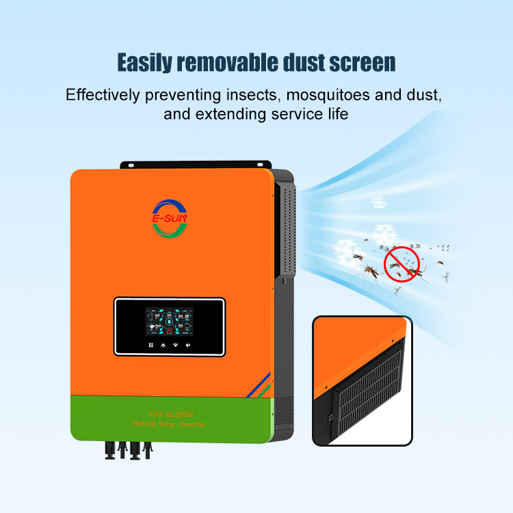 Esun Solar Power Inverter Mppt Ip65 Hybrid Generator 1.5kw 3000w 3.6kw 4.2kw 5kw 6.2kw 24v 48v to 220v