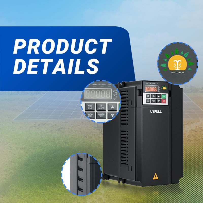 USFULL High Power 90KW 110KW DC Solar Pump Inverter Solar Drive 220v 380v Three Phase for Solar Irrigation