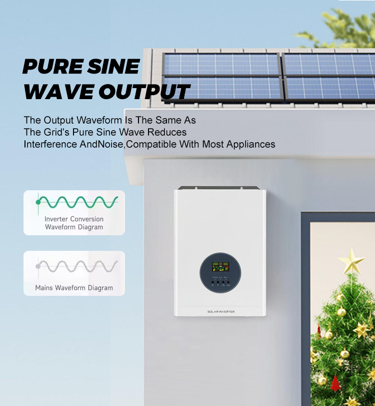 High Performance Hybrid Solar Inverter 1.6KW Hybrid Solar System Home Use Solar Inverter for Rooftop Solar Power System