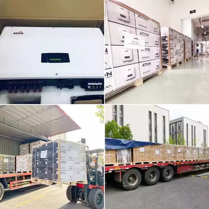 Afore High Voltage Solar Hybrid Inverter 30Kw 40Kw 50Kw Three Phase AC Power Inverter Single &amp; Triple Output Cheap Price