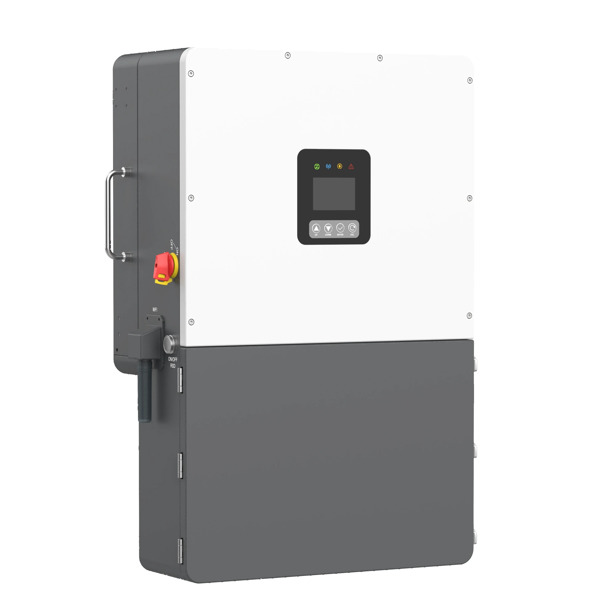 8KW10KW12KW15KW 18KW20KW24KW Three Phase Low Voltage 2MPPTs Hybrid Inverter IP66