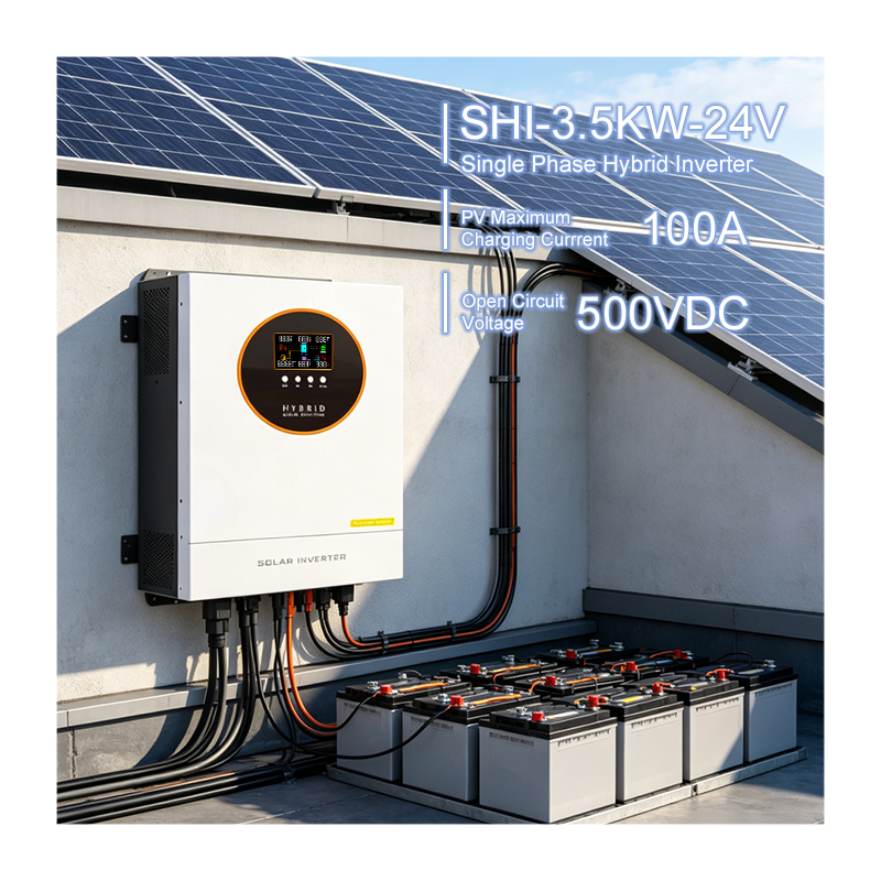 3.5KW 24V Pure Sine Wave Hybrid Inverter 500VDC Wide Voltage Range | Dedicated Equipment for Residential Rooftop PV Plants