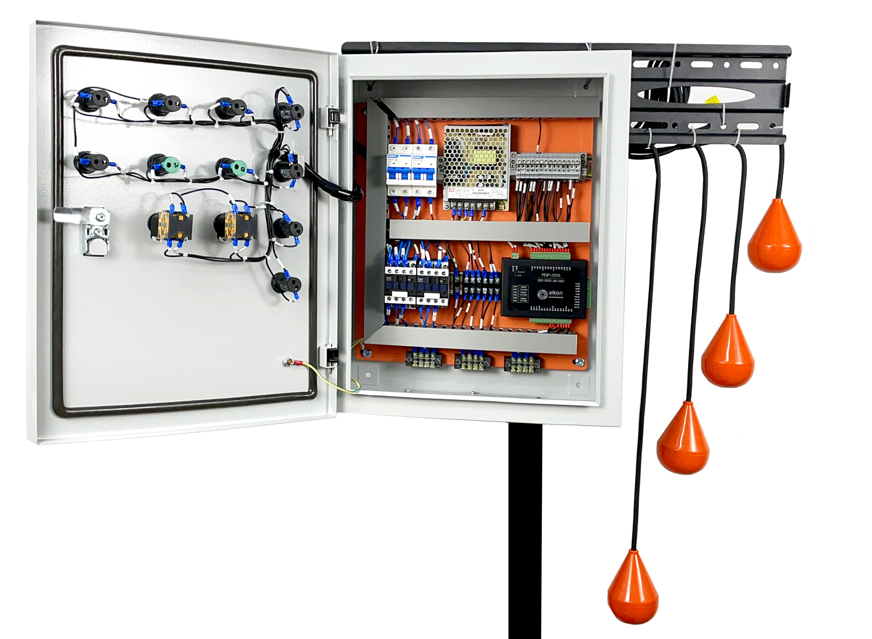 Vfd Control Board Panel Organized Wiring Motor Speed Controller Solar Pump Vfd Control Cabinet with Plc