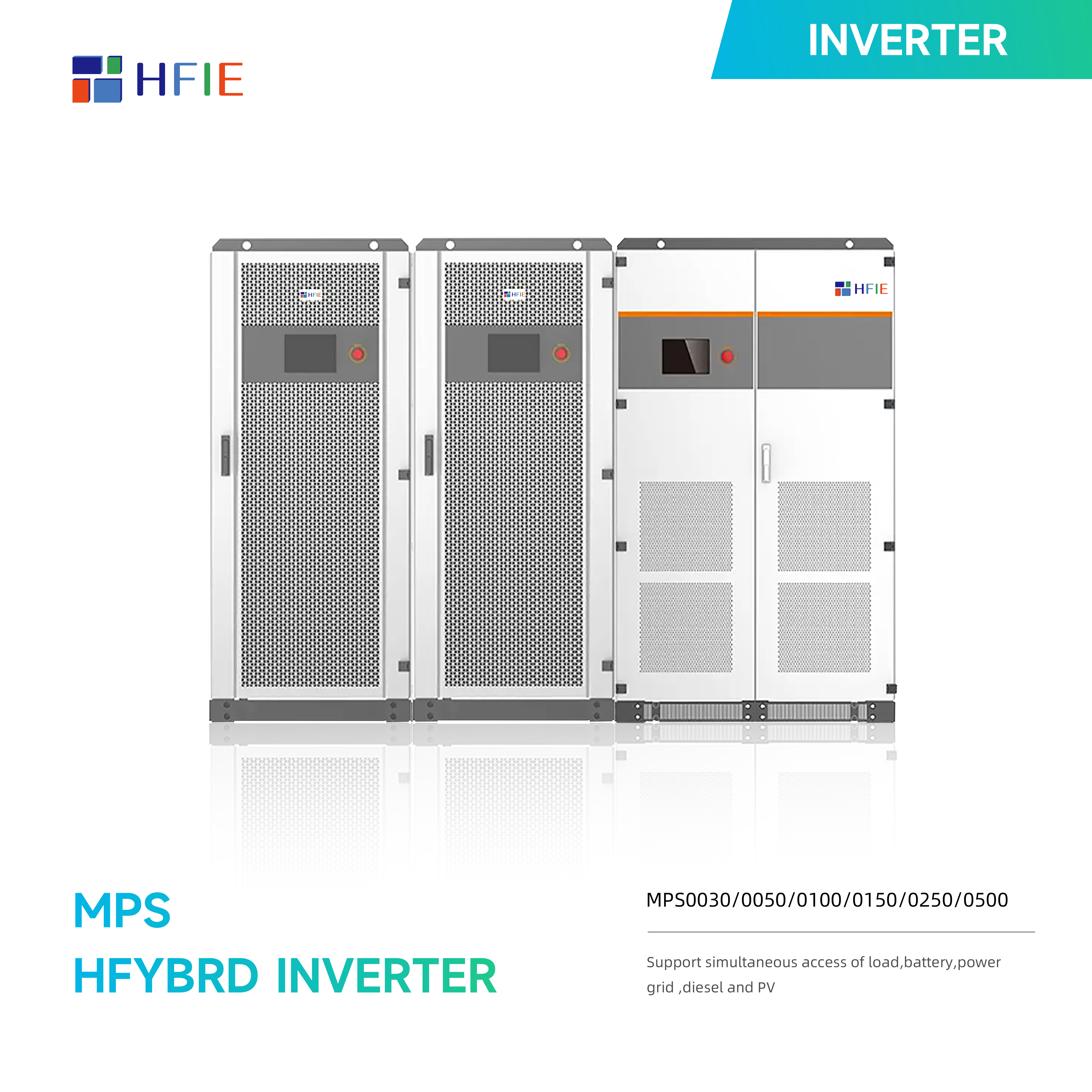 HFIE Solar Inverter and Battery All in One 100kw 200kw 400kw 500kw Solar Hybrid Inverter System Commercial