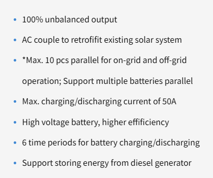 Hot Selling 20kW Deye High Voltage 3 Phase Hybrid Solar Inverter IP65 2 MPPT Inverters for Commercial Solar Storage