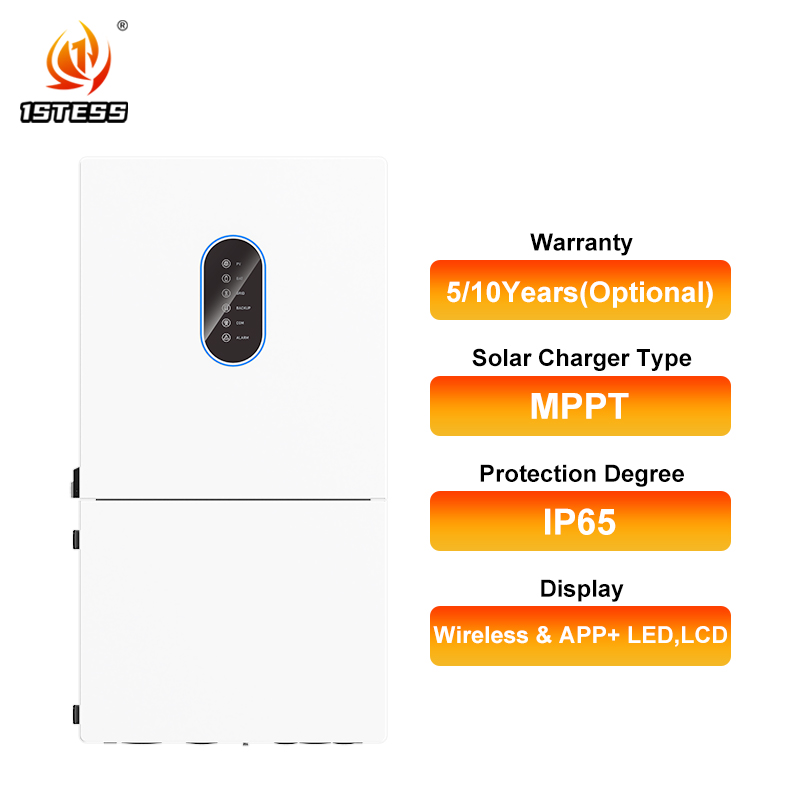 48V 5kw 6kw 7.6kw 10kw 11.4kw Split Phase Pure Sine Wave on Off Grid Hybrid Solar Inverter MPPT Generator