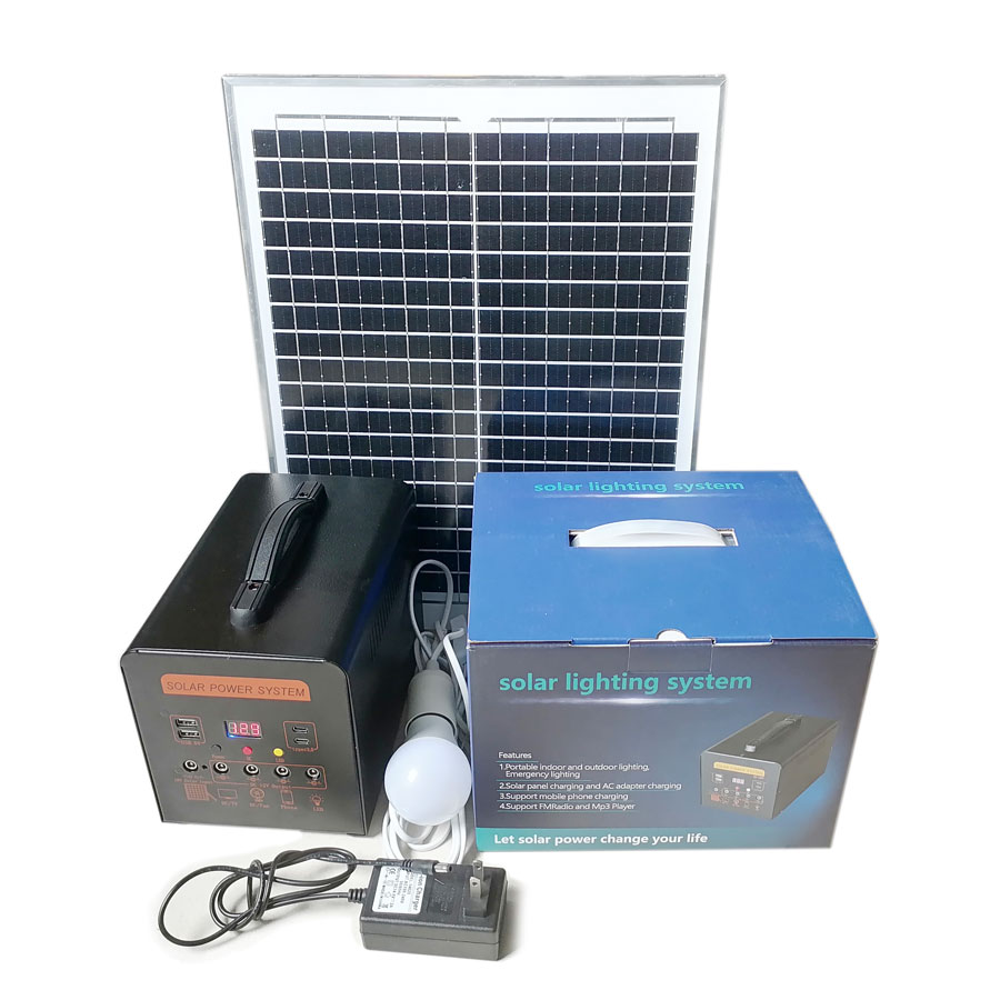 Reliable 2200W Hybrid Inverter Solar Generator with Lithium Ion Battery Jump Starter Flashlight for Home Emergency Power Car Use