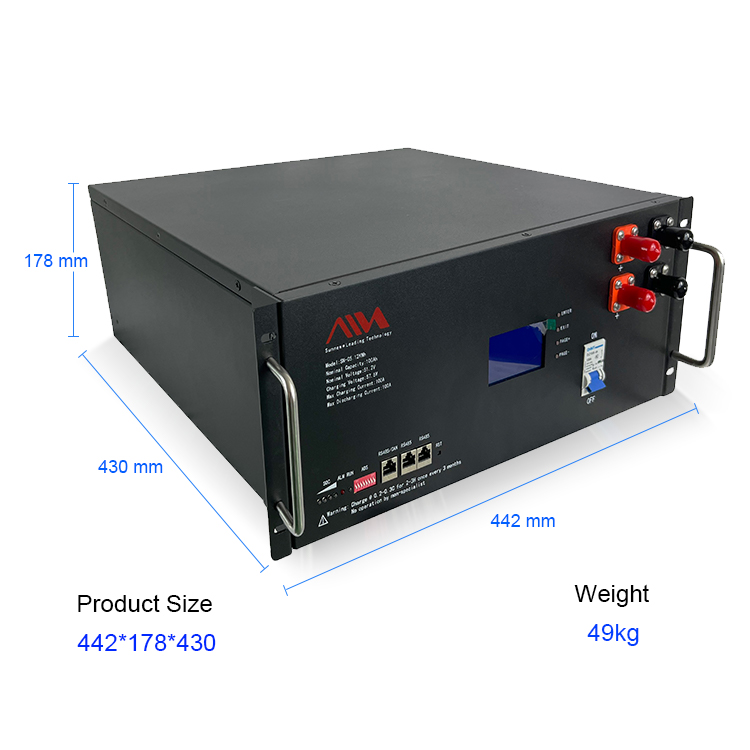 Deye12kw Hybrid Inverter High Voltage Deep Cycle BMS 48v 51.2V 200V 50kw Industrial Commercial Solar Lithium Ion Battery