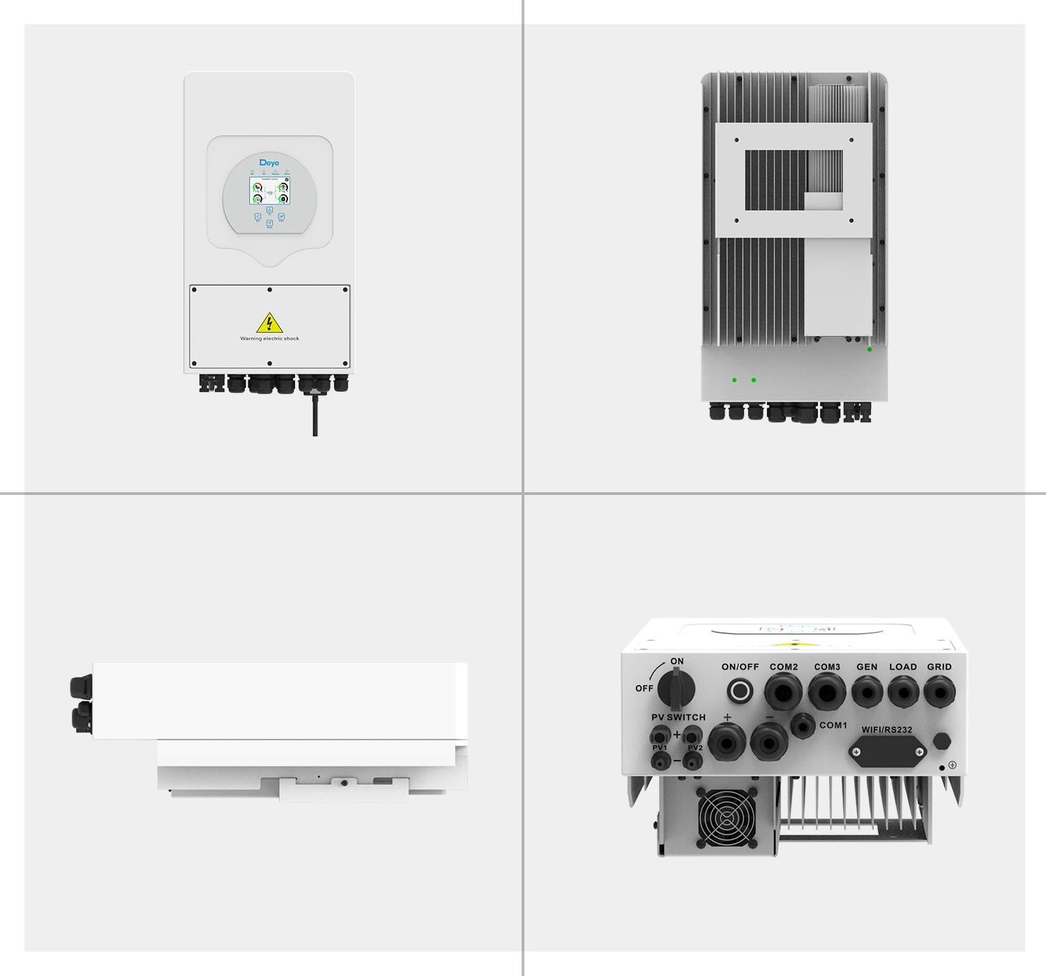Hybrid Inverter 240A Fast Charging Diesel Generator Compatible 48V Low Voltage Parallel 10 Units for Solar Energy Storage