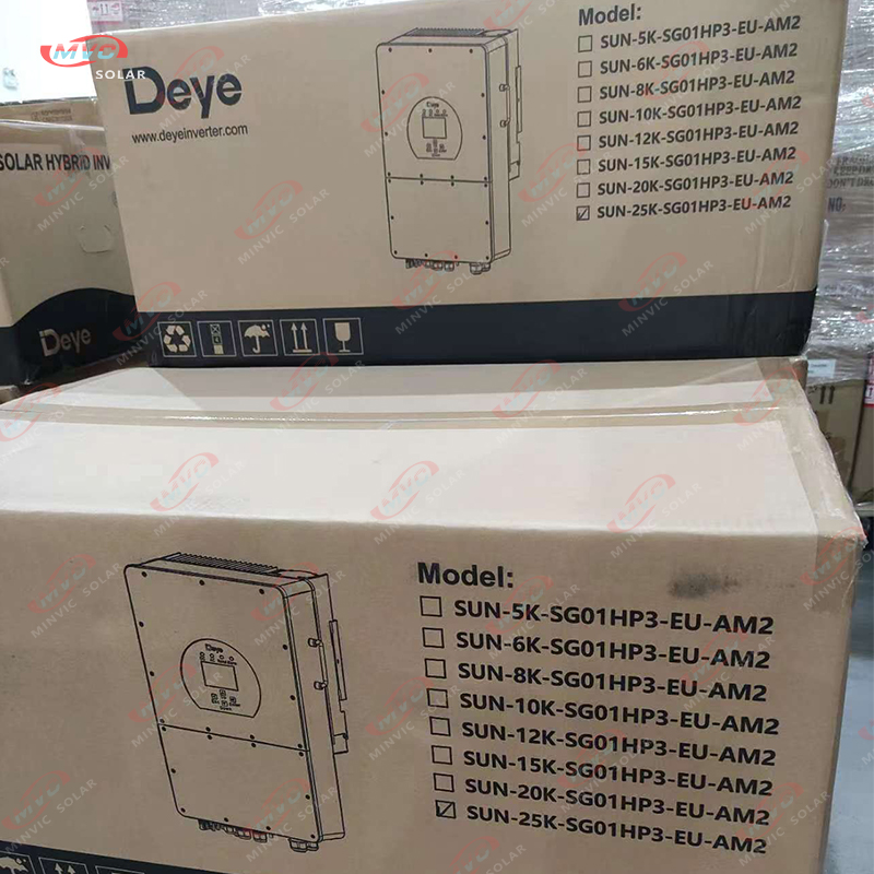 Deye Hybrid Solar Inverter SG01HP3-20KW High Voltage Three Phase Solar Inverter 5KW 8KW 15KW 20KW 25KW EU Version for Home Use