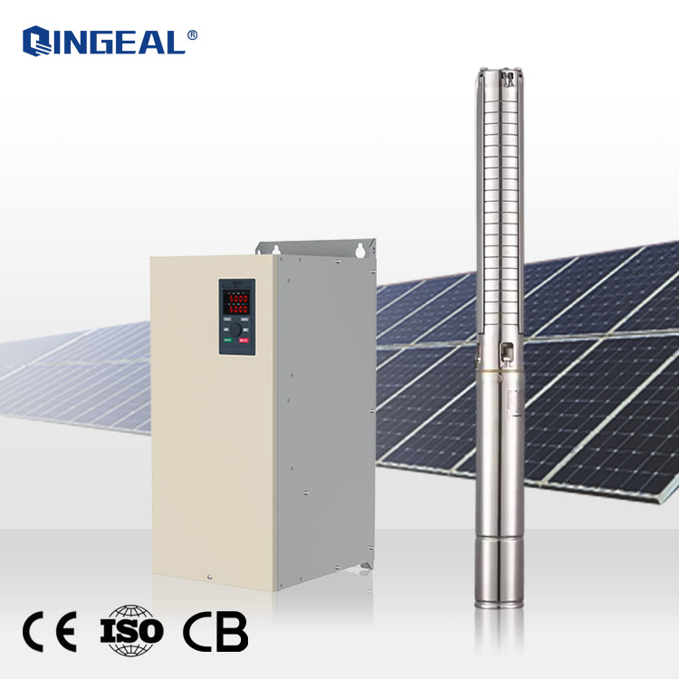10hp Ac Dc 60m Head 3'' Outlet High Power Flow Solar Deep Well Irrigation Pump with Inverter