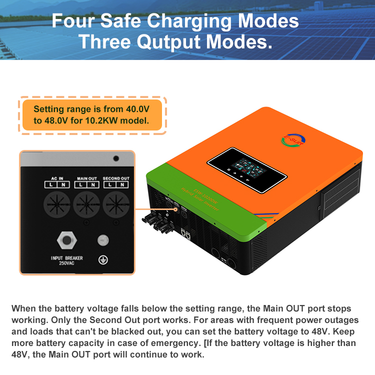Esun Solar Power Inverter Mppt Ip65 Hybrid Generator 1.5kw 3000w 3.6kw 4.2kw 5kw 6.2kw 24v 48v to 220v
