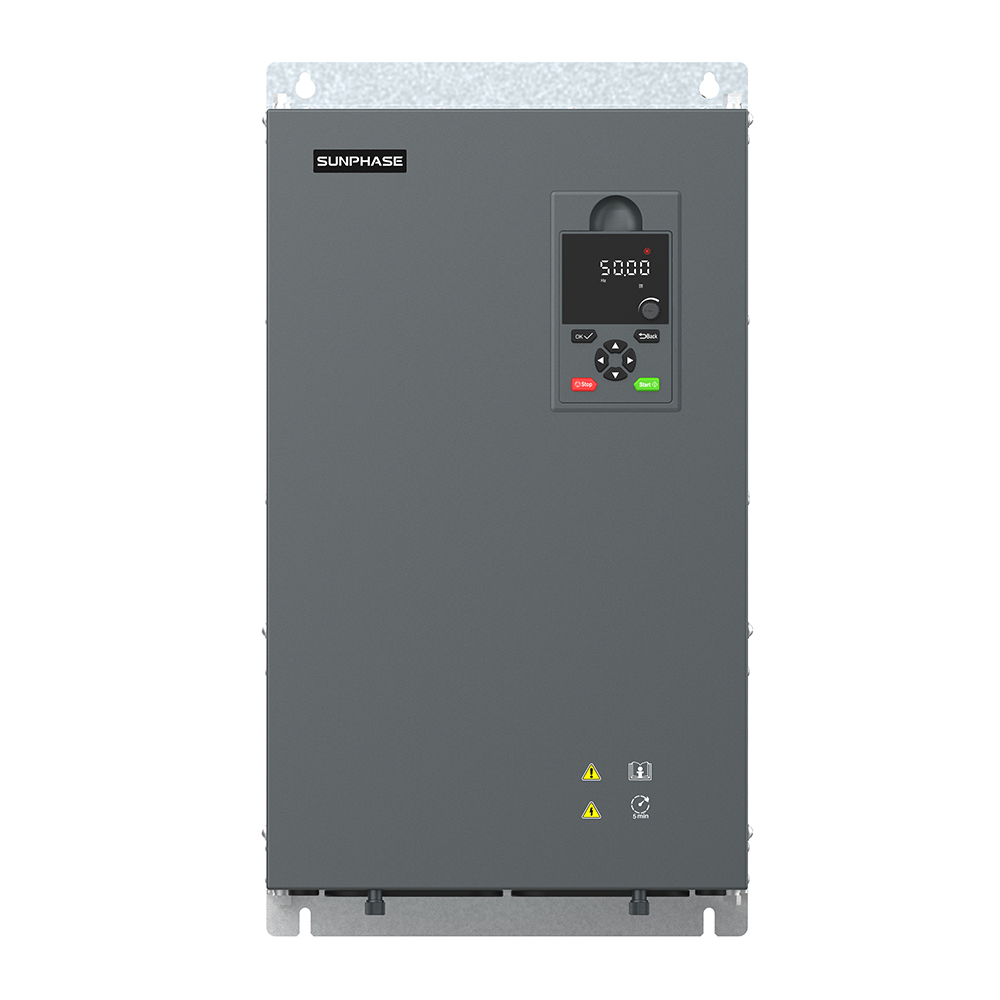 Solar Water Pump Inverter 160kW 215HP Hybrid Solar AC AC DC Input with LED Display for Remote Area Deep Well Water Pump System