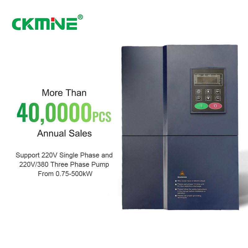 CKMINE Hot Sale 18.5kW 600hz Off Grid Solar Pump Frequency Inverter 380V DC to AC Deep Well Water Pumping Submersible Pump