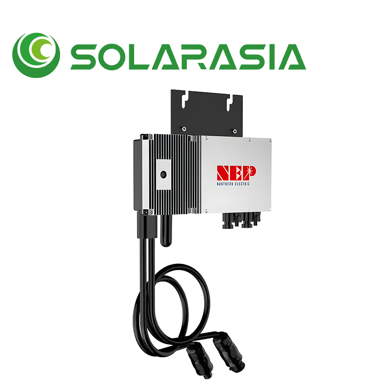 Nep Solar Grid Tied Micro Inverter 400W 600W 800W European Warehouse Waterproof PV Inverter UL Certified for Rooftop Solar System