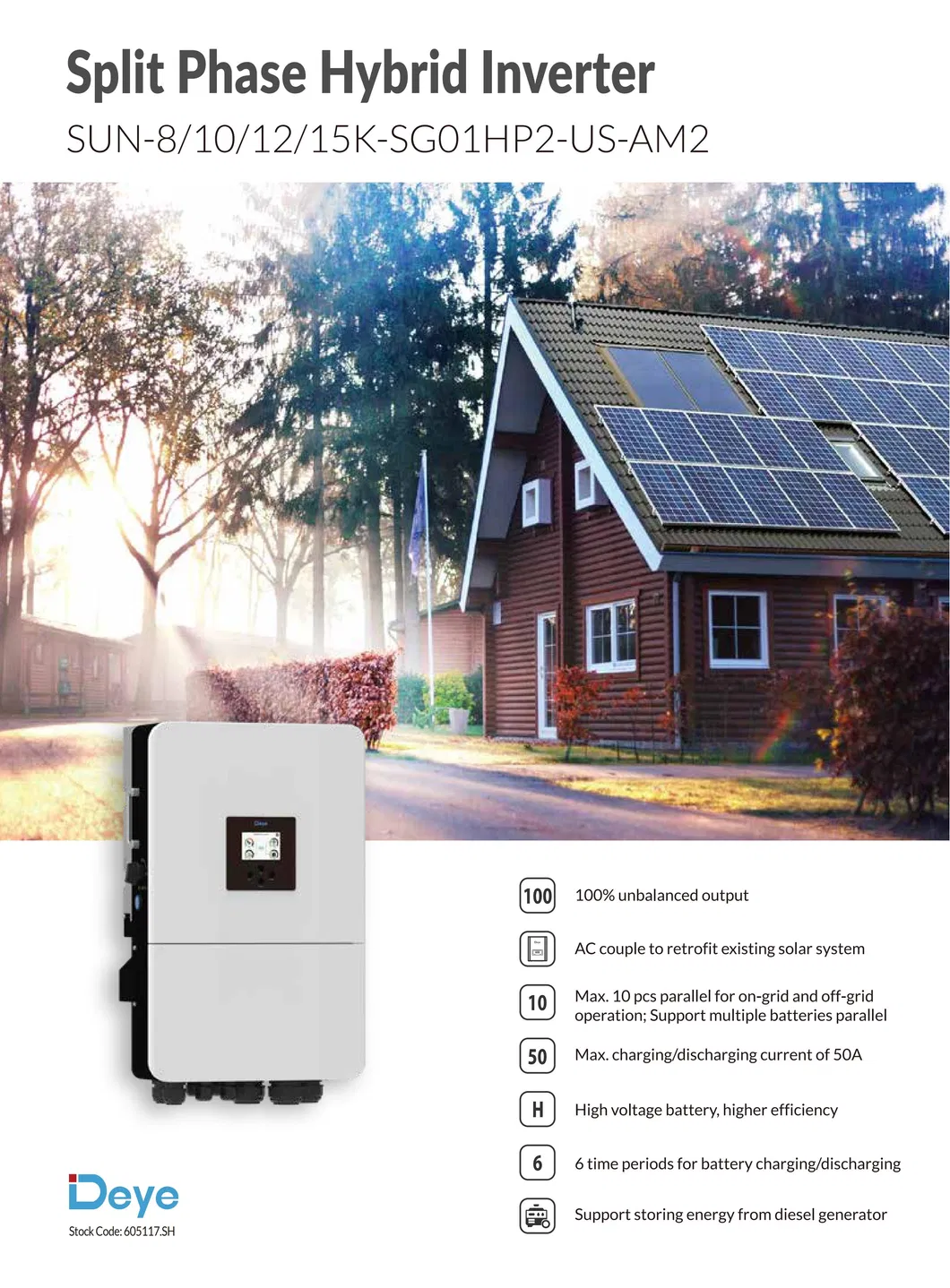 High Voltage Hybrid Solar Inverter