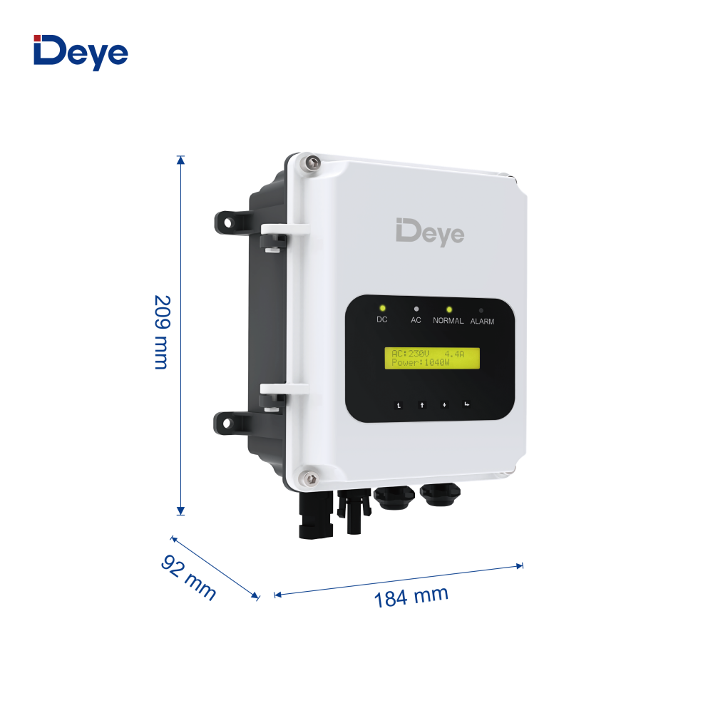 Deye MPPT Pure DC Solar Water Pump Frequency Converter CE Certified IP65 Waterproof Inverter Controller for 4B1500 Screw Pump