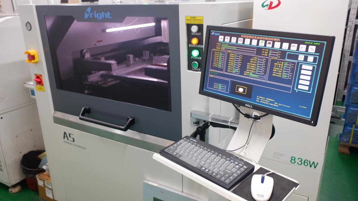 Solder paste printing machine at Yde Power Jiangxi factory