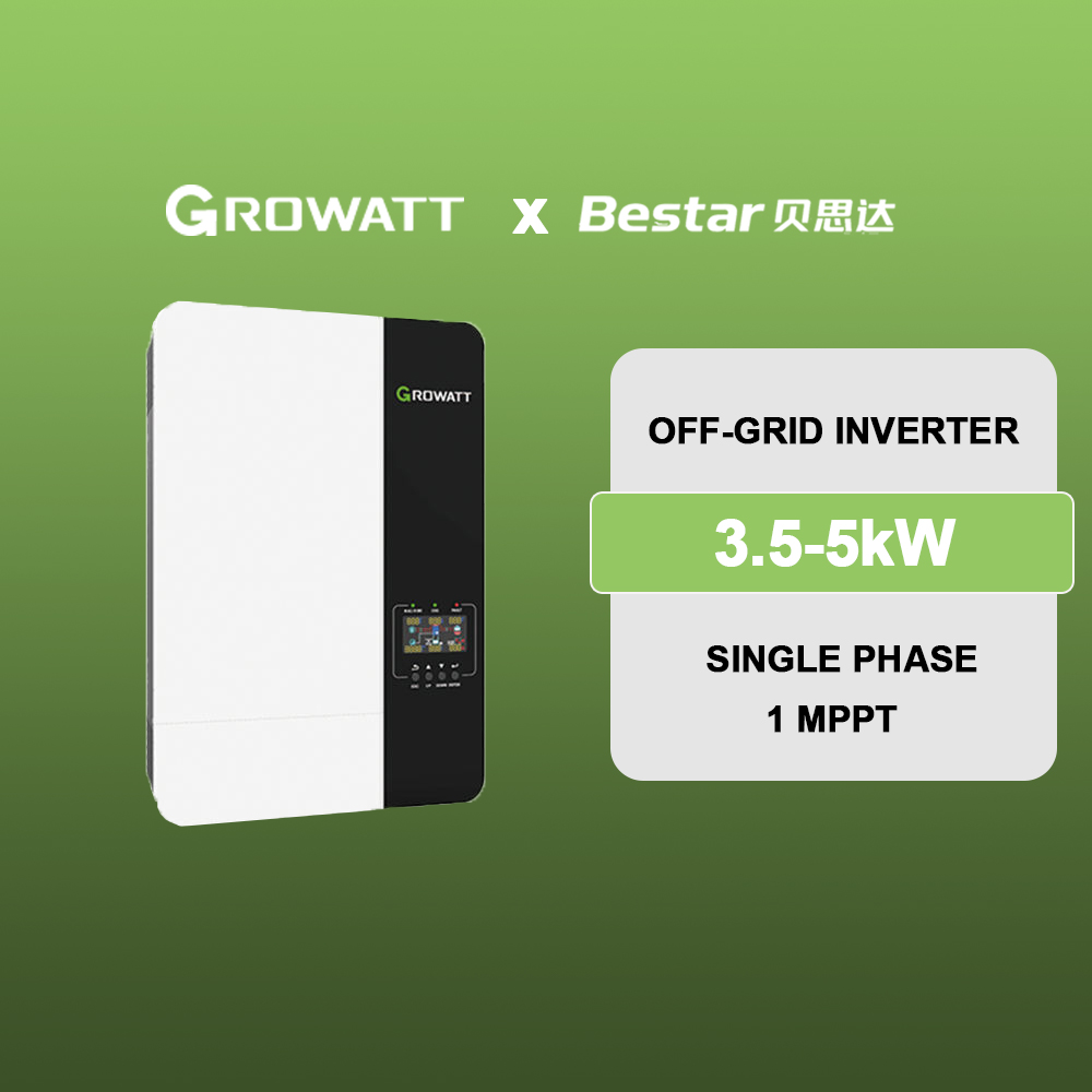 Growatt SPF 3000 ES LITE Single Phase Grid Solar Inverter 3000W DC/AC Pure Sine Wave 800V Input High Efficiency Home Power