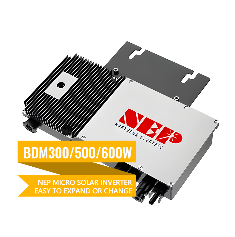 Nep Solar Grid Tied Micro Inverter 400W 600W 800W European Warehouse Waterproof PV Inverter UL Certified for Rooftop Solar System