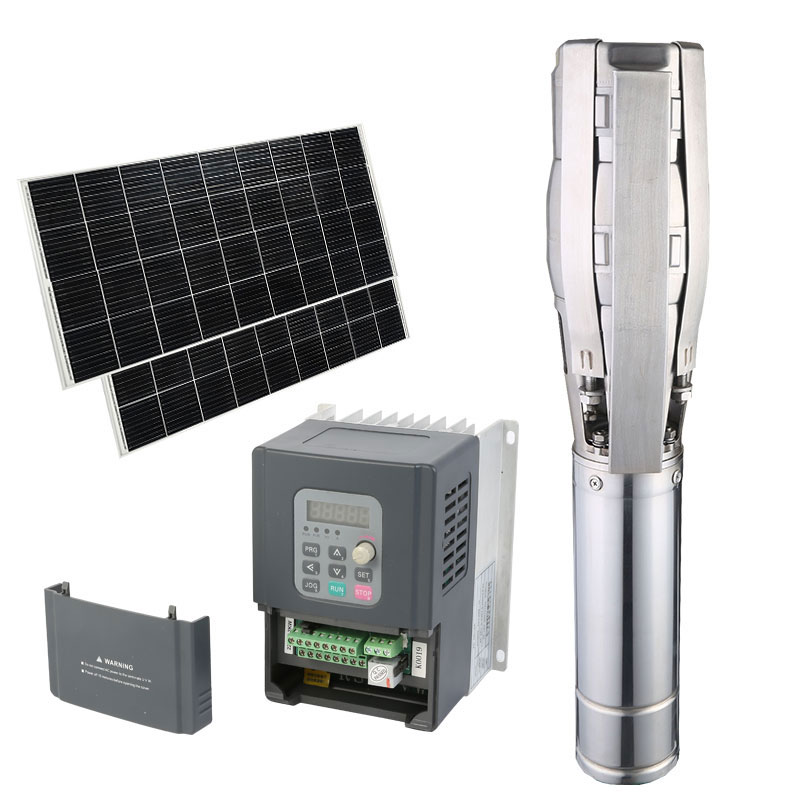 Oem Dc Inverter Solar Submersible Pump Deep Well Solar Water Pump Kit With Solar Panel