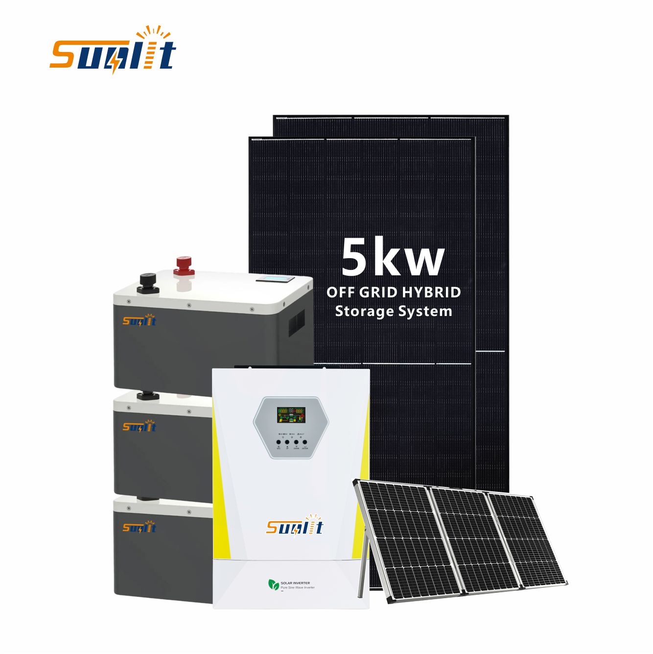 Solar Energy System Hybrid Off-grid Inverter 5kw House Solar System for Rooftop Buy Wholesale Direct From China