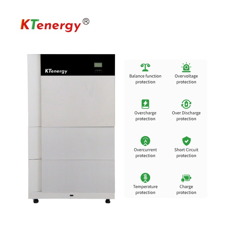 All-in-One 5KW 10KW 15KW Hybrid Solar Inverter Lithium Energy Storage New All-in-one Stackable Backup Solar System AC Output