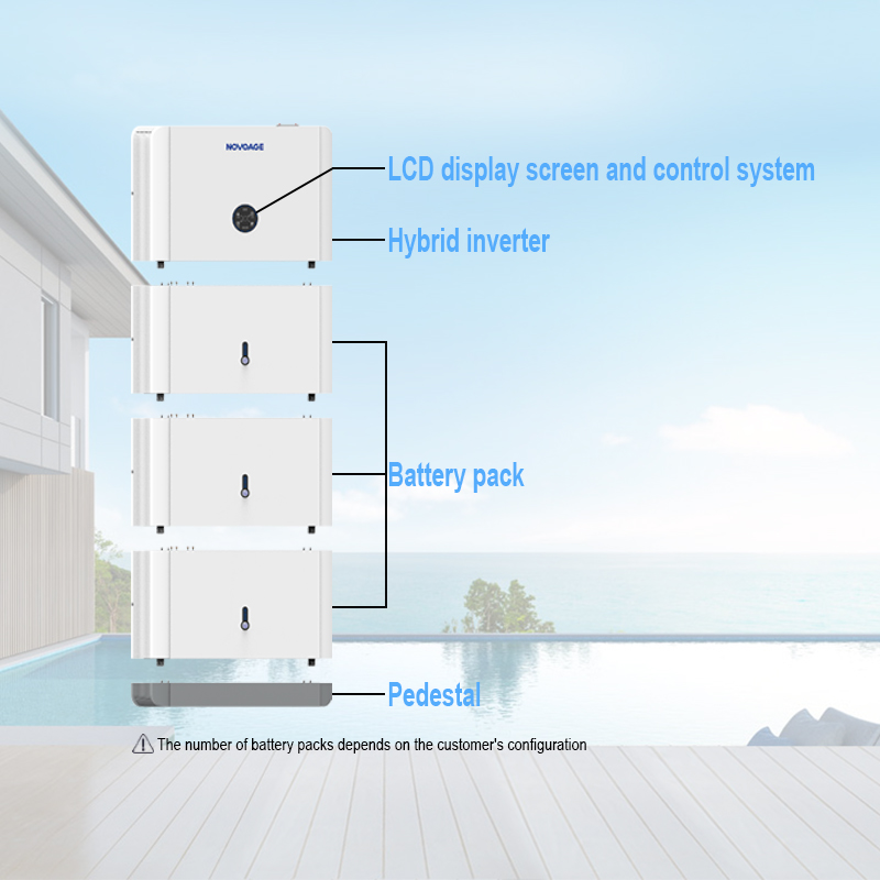 China Supplier 3Kw Solar Inverter All-In-One Hybrid Home Solar Energy Storage System With Lifepo4 Battery Stackable Design