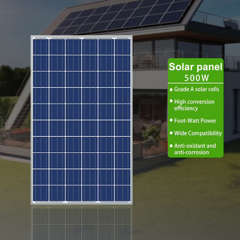 High Frequency Solar Hybrid Inverter 6kW Complete Solar Panel System 10kwh Lithium Iron Battery and Solar Panel