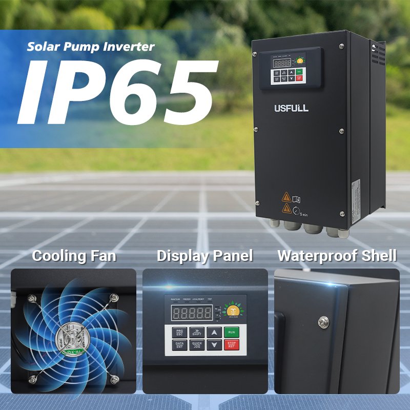 USFULL High Power 90KW 110KW DC Solar Pump Inverter Solar Drive 220v 380v Three Phase for Solar Irrigation