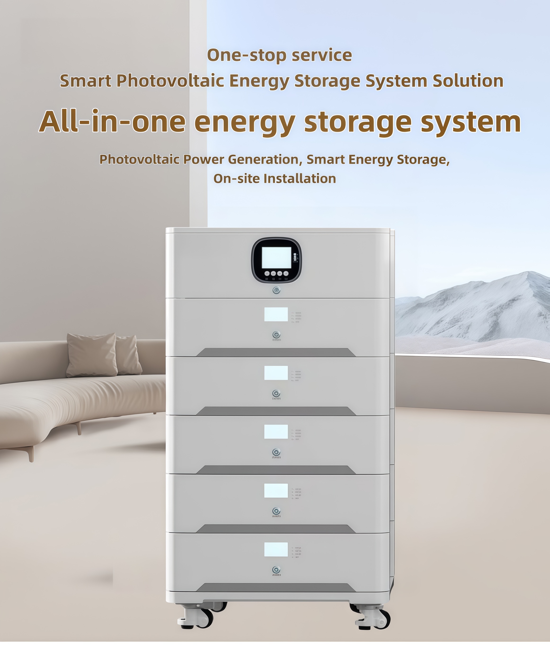51.2V 10KW Hybrid Solar Inverter With Battery All-in-One Unit 5kWh 10kWh 15kWh 20kWh 25kWh 30kWh Stackable ESS Grade A Home Use