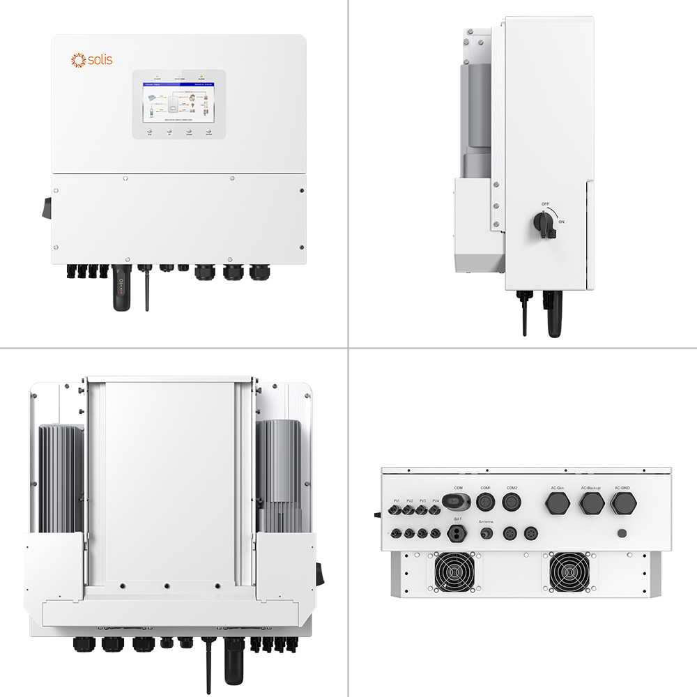 Solis Hybrid Solar Inverter 12kw 15kw 20kw 3 Phase High Voltage Energy Storage S6-EH3P(12-20)K-H Hybrid Inverter Solar System