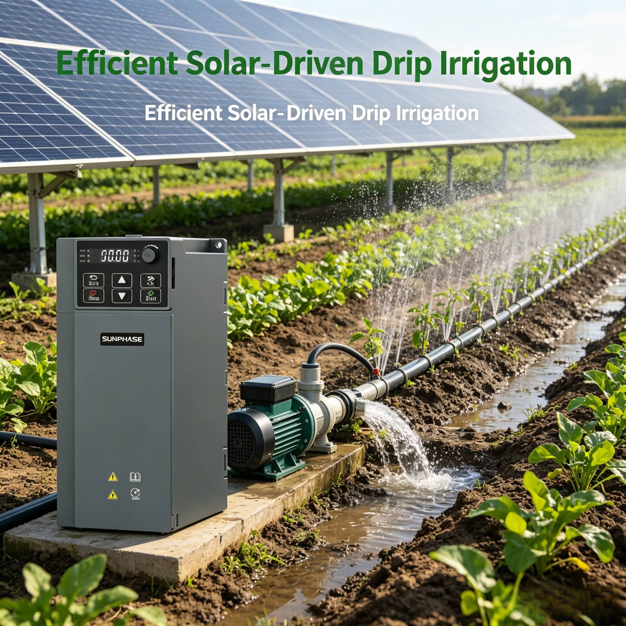 0.75kW 1HP 220V Solar Water Pump Inverter Heavy Duty Solar Inverter for Water Pump Commercial Irrigation Power Controller