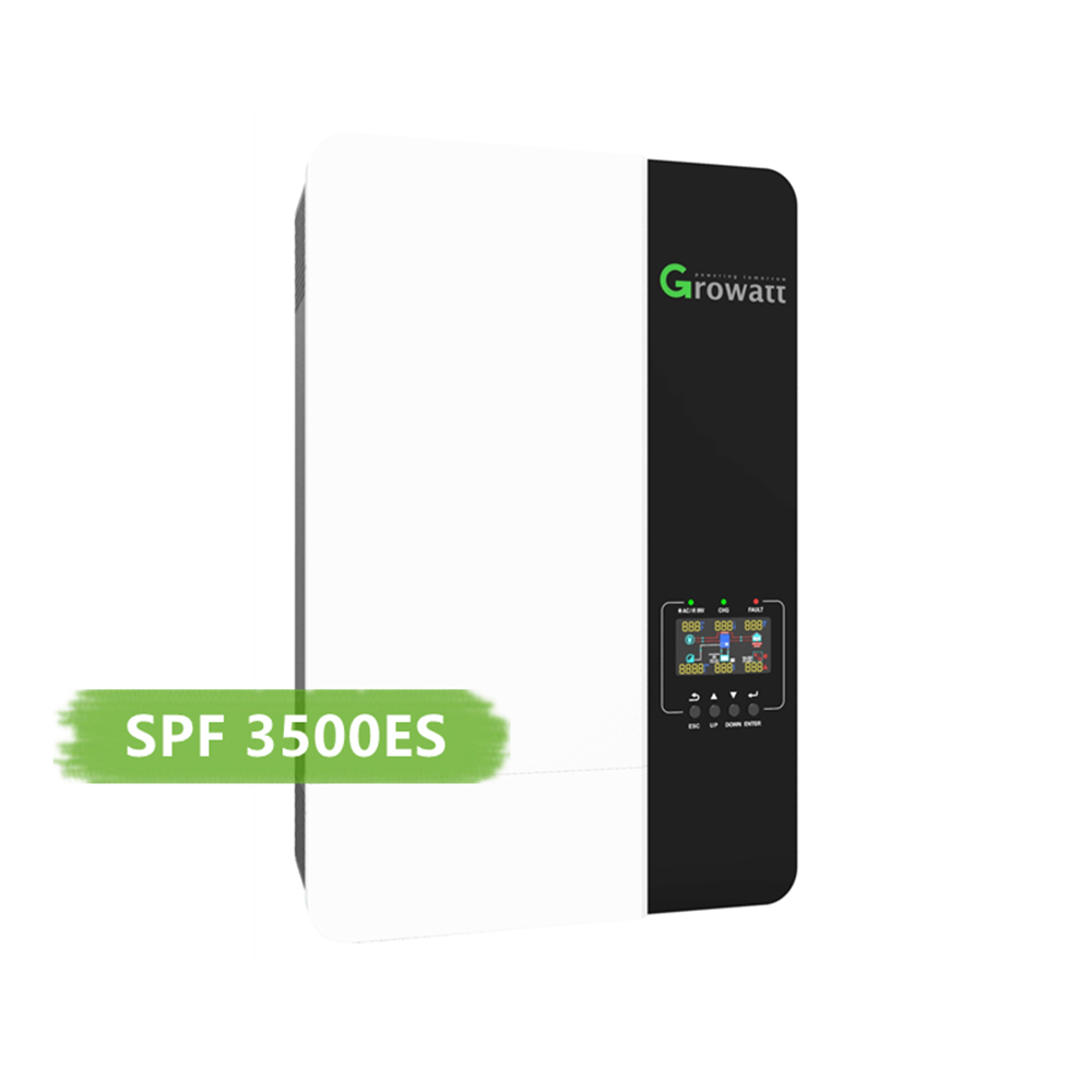 Growatt SPF 3000 ES LITE Single Phase Grid Solar Inverter 3000W DC/AC Pure Sine Wave 800V Input High Efficiency Home Power