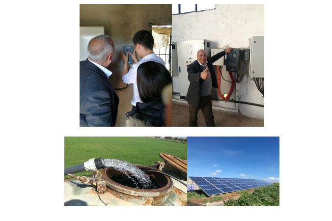 A Series of 3 Phase Ip65 Invt Solar Pump Inverter with Solar Panels