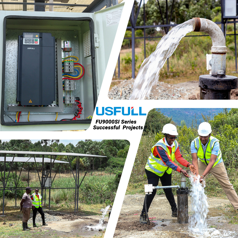 USFULL High Power 90KW 110KW DC Solar Pump Inverter Solar Drive 220v 380v Three Phase for Solar Irrigation