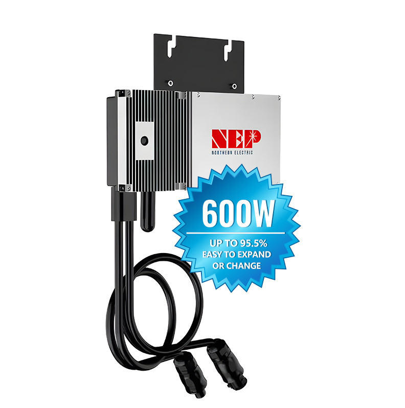 Nep Solar Grid Tied Micro Inverter 400W 600W 800W European Warehouse Waterproof PV Inverter UL Certified for Rooftop Solar System