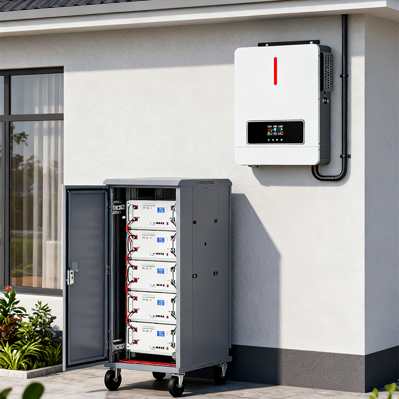 High Frequency Solar Hybrid Inverter 6kW Complete Solar Panel System 10kwh Lithium Iron Battery and Solar Panel