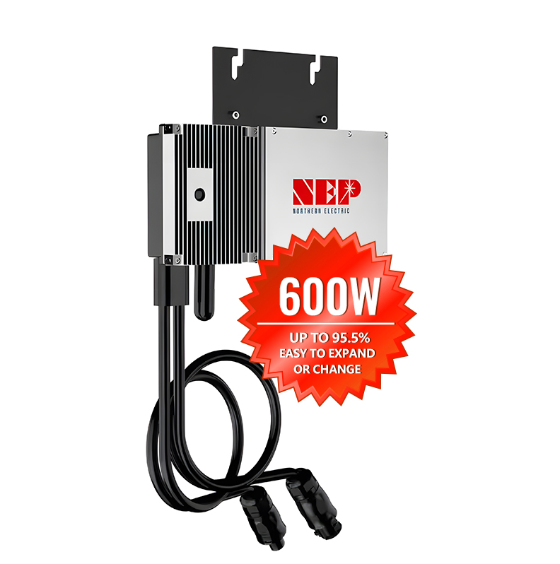 Nep Solar Grid Tied Micro Inverter 400W 600W 800W European Warehouse Waterproof PV Inverter UL Certified for Rooftop Solar System