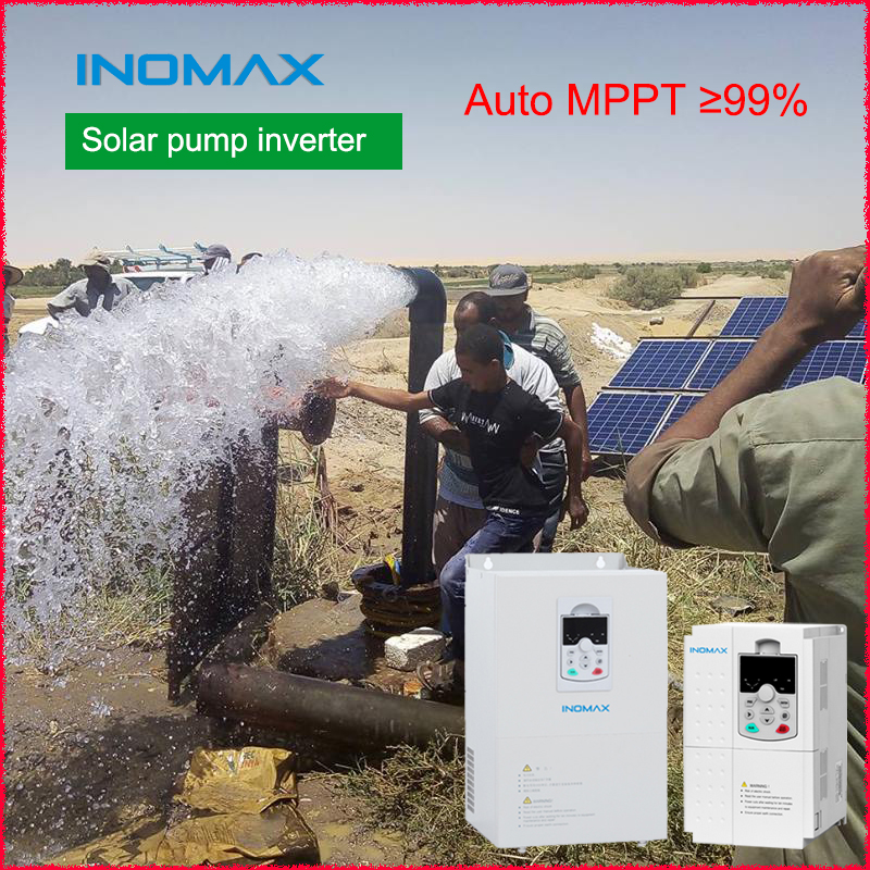 IP54 IP55 IP65 Inomax Brand Solar MPPT Inverter for Solar Pump and Solar Irrigation Without Battery