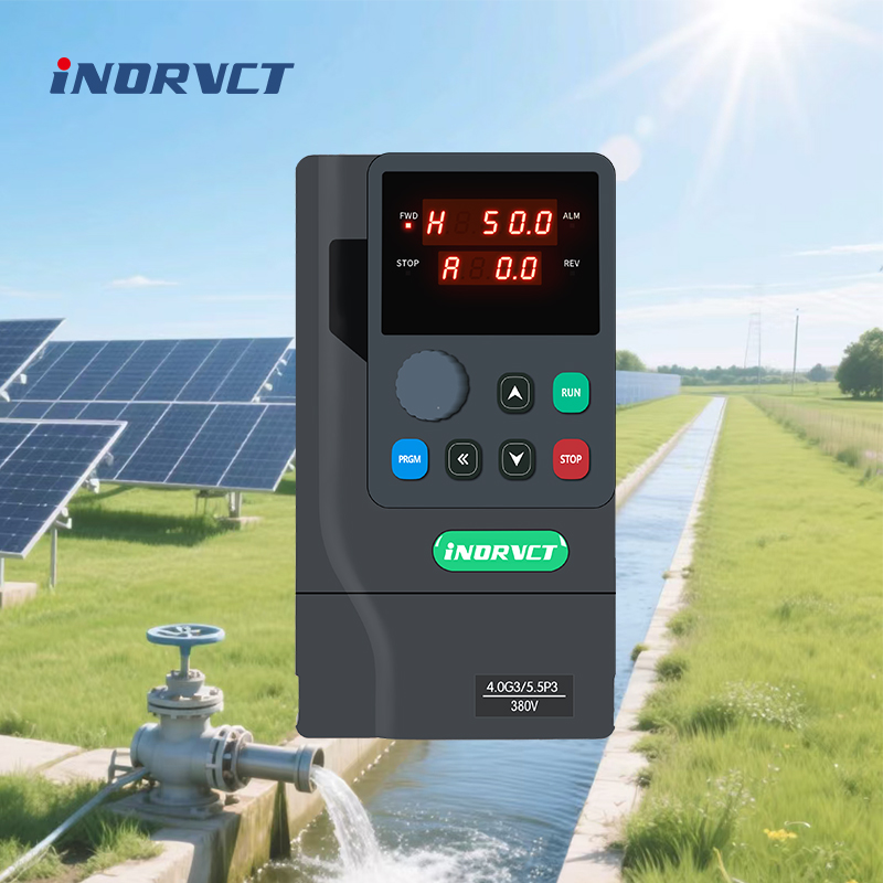 VFD Solar Water Pump Inverter 220V 1phase to 3phase 2.2KW 3HP DC to AC Drive Variable Speed Drive VFD for Farm Irrigation System
