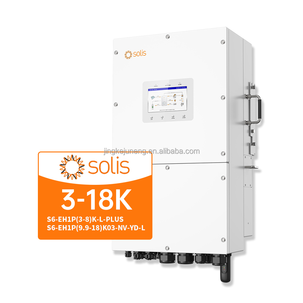 Solis 6kw 8kw 10kw 12kw 16kw 18kw Single Phase Hybrid Solar Inverter with 40-60V Low Voltage Battery for Energy Storage System