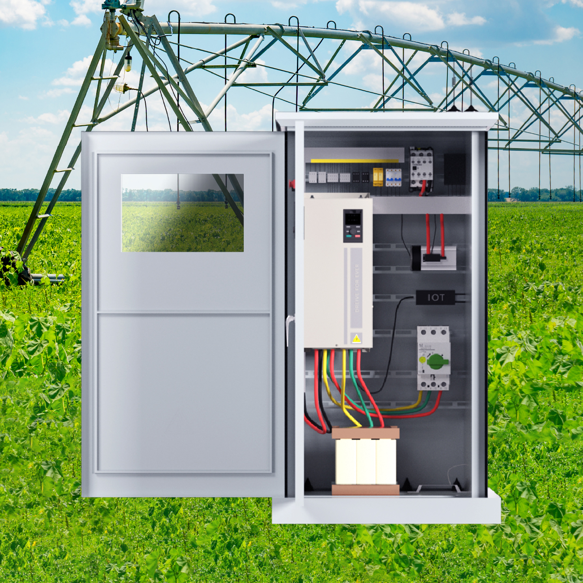 VEICHI Star Product 355kW AC DC SI23 Solar Pump Inverter With Customized IP54 Control Cabinet for Desert Agricultural Irrigation